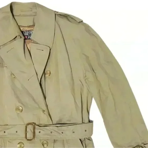 Vintage Grenfell Major Trench Coat - 100% Cotton Lined - Made in England. Sz 42 - Picture 6 of 16